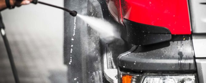 power washing truck