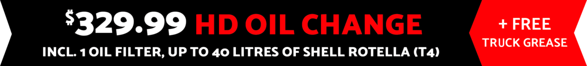 $329.99 HD oil change